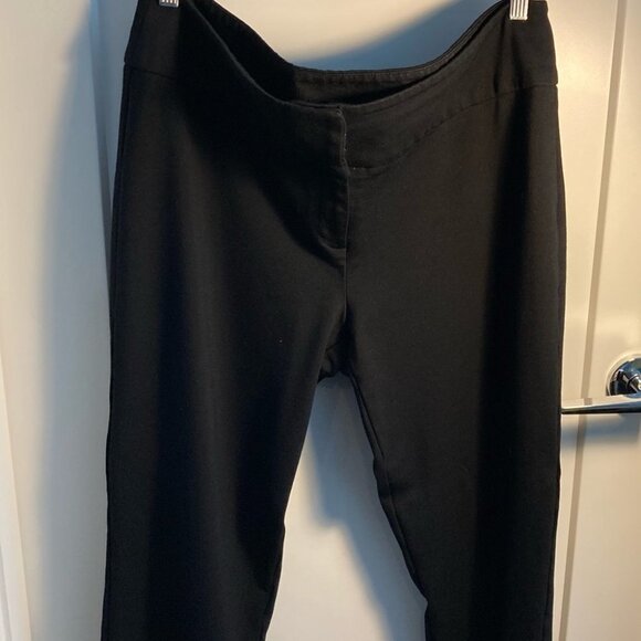 JEANNE BEKER Sz 14 Dress Career Straight Leg Stretch Pants Trousers - Picture 1 of 4